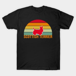 Scottish Terrier Vintage Silhouette T-Shirt